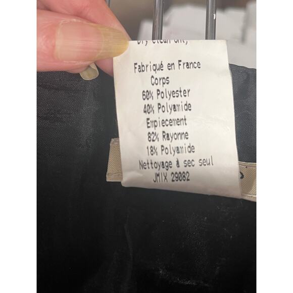 VERTIGO PARIS Vintage 90s Y2K Black Velvet Ruffle Skirt - Boho - Size: 8 - Picture 14 of 15